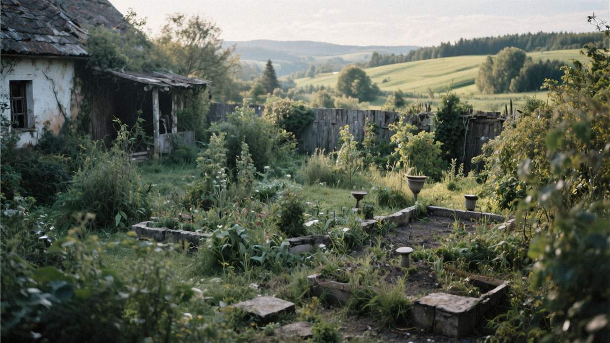 Venkovská zahrada před revitalizací